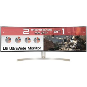 Monitor led lg curvo 49wl95c - w 49pulgadas dual qhd 5120 x 1440 5ms hdmi display port usb - c altavoces