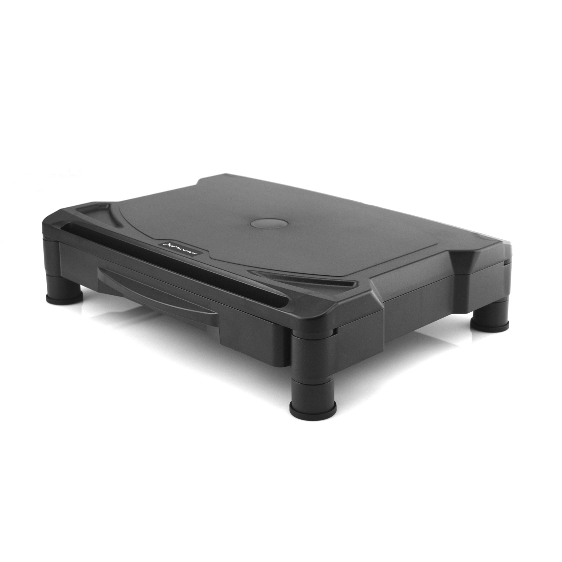 Elevador soporte de monitor phoenix - soporte escritorio monitor - cajon organizador - 2 alturas - goma antideslizante - negro 1 Elevador soporte de monitor phoenix - soporte escritorio monitor - cajon organizador - 2 alturas - goma antideslizante - negro