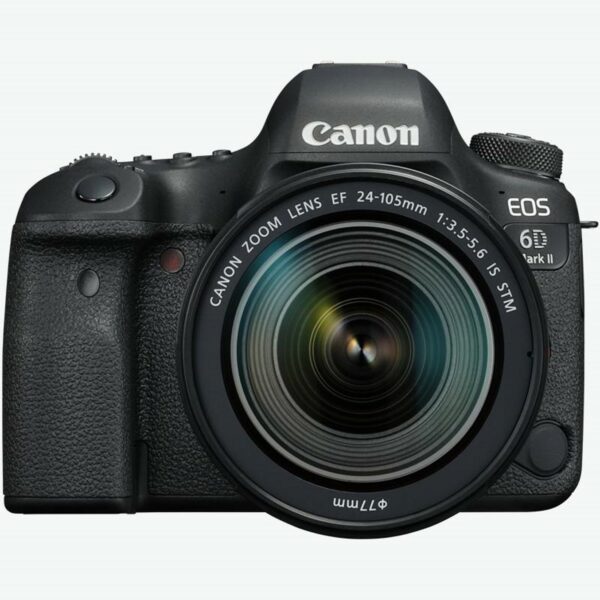 Camara digital reflex canon eos 6d mark ii + 24 - 105stm -  cmos -  26.2mp -  digic 7 -  45 puntos de enfoque -  wifi -  bluetooth -  gps -  nfc