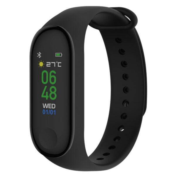 Pulsera reloj deportiva denver bfh - 240 negro -  bluetooth -  fitnessband