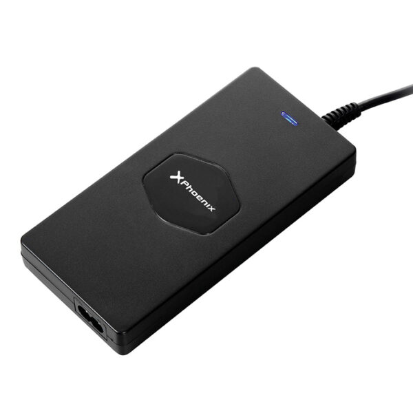 Adaptador cargador de corriente universal automatico 90w phoenix phcharger90+ super slim (incluye 12 conectores)  para portatiles - netbooks con puerto usb 12 conectores incluidos