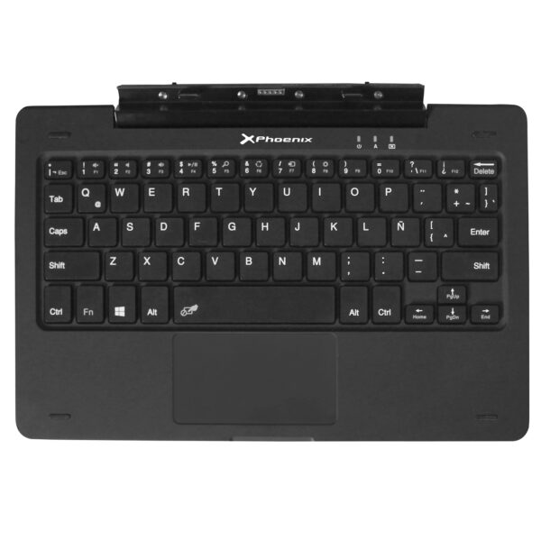 Teclado para tablet  windows  pc 10.1pulgadas phoenix phswitchkeyboard+ con touchpad - 1 x usb 2.0 - qwerty castellano - compatible con tablet windows 10  phswitch10+ -  compatible con sistema windows 8 y 10