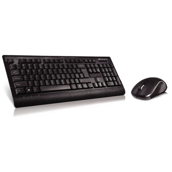 Combo teclado qwerty español wireless inalambrico phoenix phwirelesscombo+ negro + raton mouse  optico inalambrico receptor  nano usb negro