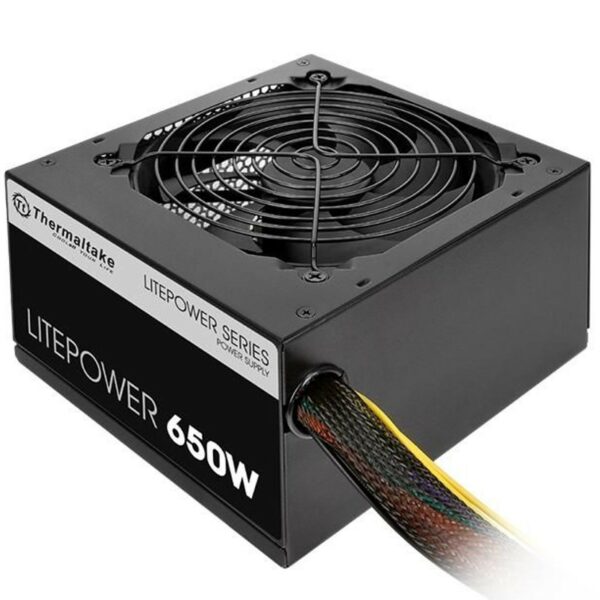 Fuente de alimentacion gaming thermaltake litepower atx 650w negro