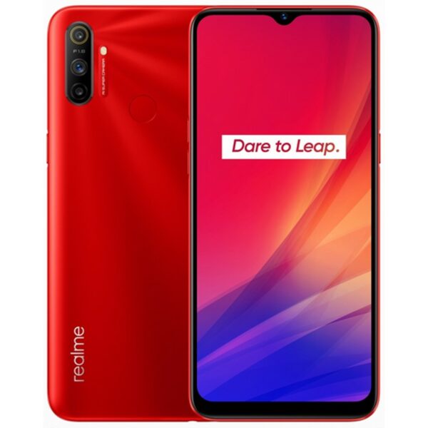 Telefono movil smartphone realme c3 rojo vivo - 6.5pulgadas - 64gb rom - 3gb ram - 12x3mpx -  2mpx - lector huella