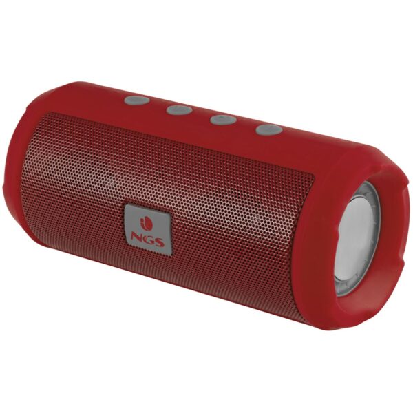 Altavoz portatil ngs roller tumbler red 6w -  usb -  micro sd -  bluetooth -  radio fm - bat 1200mah