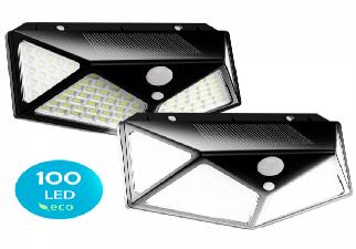 Pack de 2 focos solares led flux´s con sensor de movimiento - impermeable - 3 modos de iluminacion 1 Pack de 2 focos solares led flux´s con sensor de movimiento - impermeable - 3 modos de iluminacion