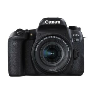 Camara digital reflex canon eos 77d + ef - s 18 - 55 is stm new - cmos - 24.2mp - digic 7 - 45 puntos de enfoque - full hd - wifi - nfc - bluetooth
