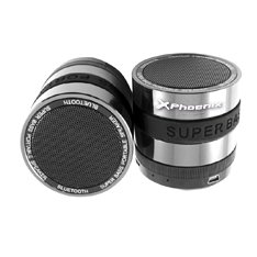 Mini altavoz con radio portatil phoenix phufotube+ bluetooth - micro sd - jack 3 Mini altavoz con radio portatil phoenix phufotube+ bluetooth - micro sd - jack 3.5mm - metalico - aluminio - negro